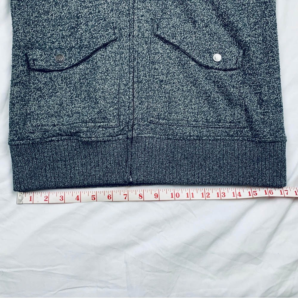 Burton Zip-Up Fleece Hoodie Sweatshirt Gray Medium Jacket Cozy Snowboarding - Picture 10 of 16